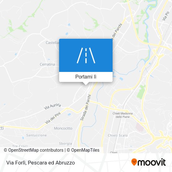 Mappa Via Forlì