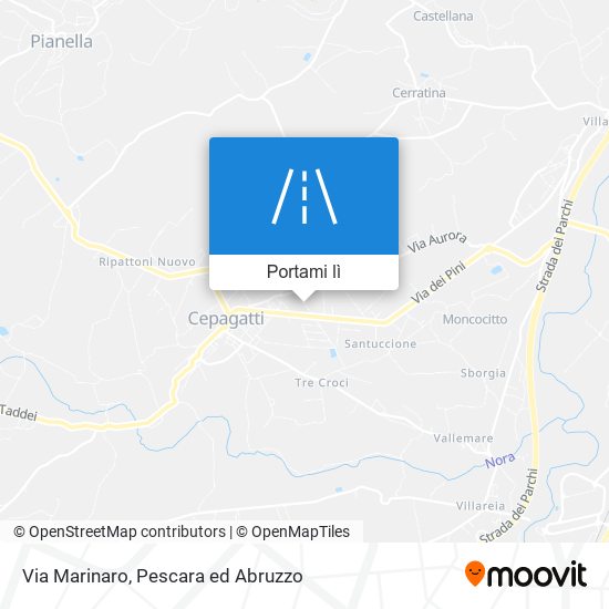 Mappa Via Marinaro