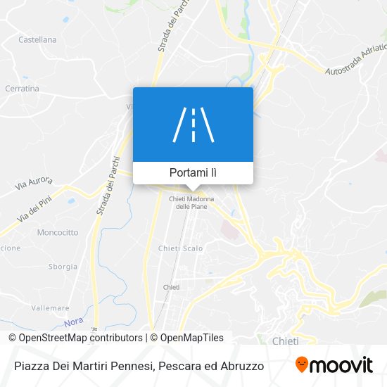 Mappa Piazza Dei Martiri Pennesi