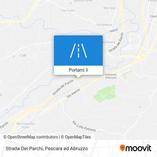 Mappa Strada Dei Parchi