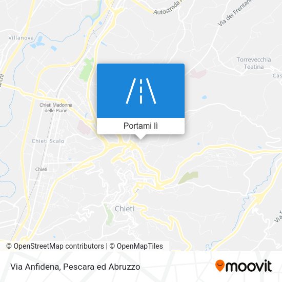 Mappa Via Anfidena