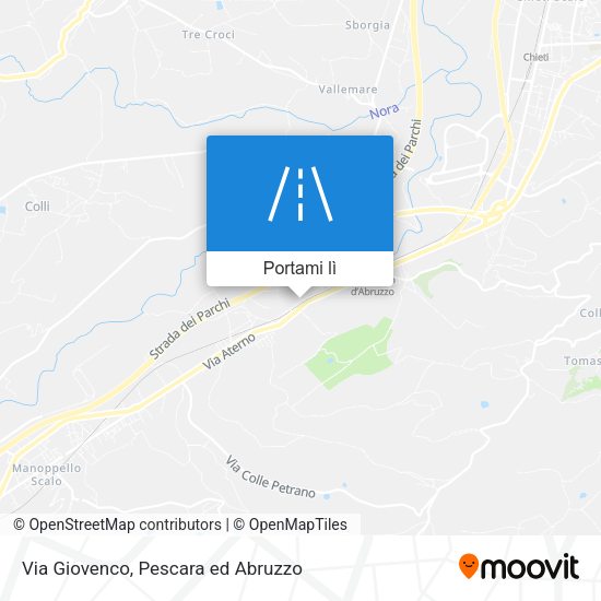 Mappa Via Giovenco