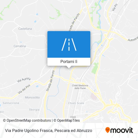 Mappa Via Padre Ugolino Frasca