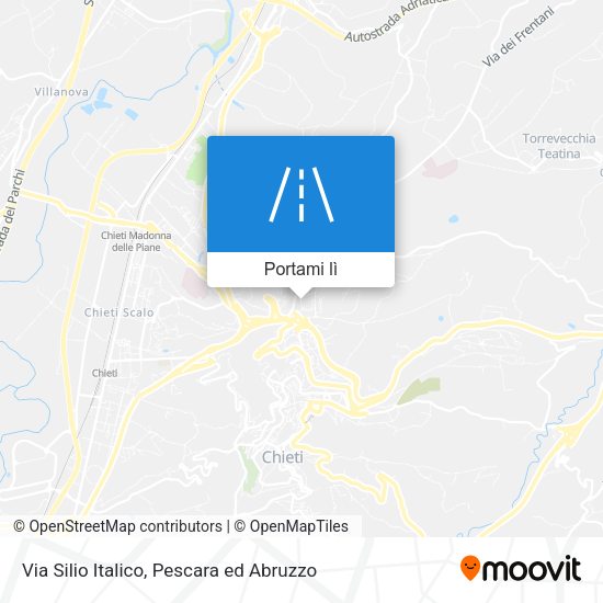Mappa Via Silio Italico