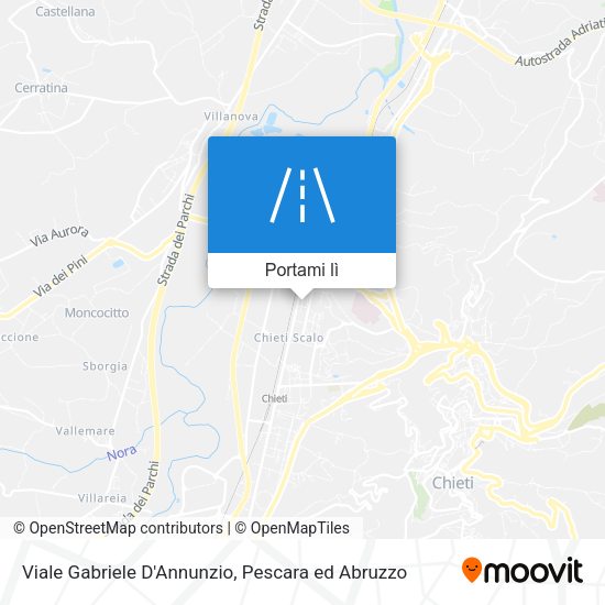 Mappa Viale Gabriele D'Annunzio