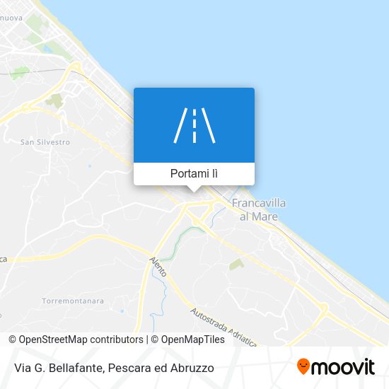 Mappa Via G. Bellafante