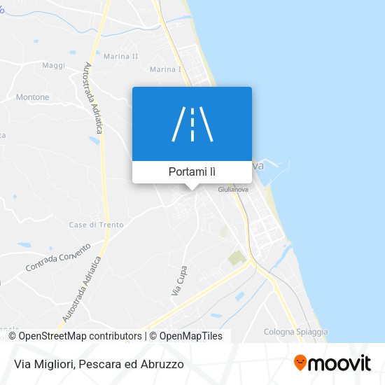 Mappa Via Migliori