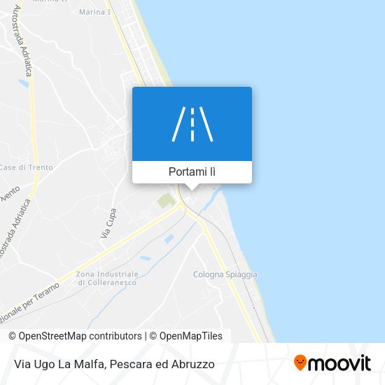 Mappa Via Ugo La Malfa