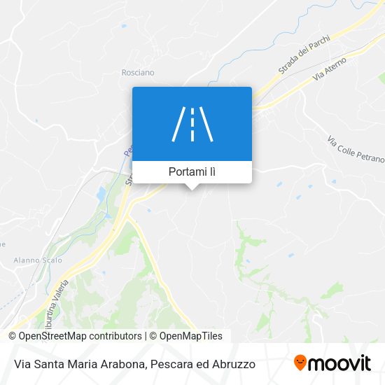 Mappa Via Santa Maria Arabona