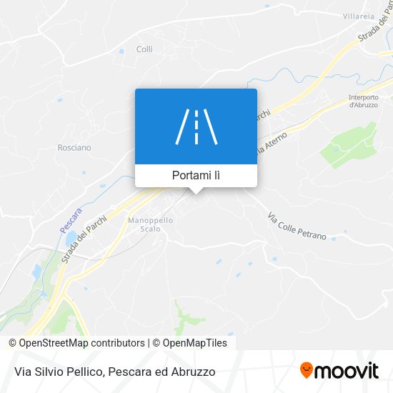Mappa Via Silvio Pellico