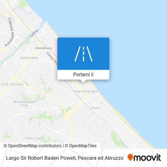 Mappa Largo Sir Robert Baden Powell