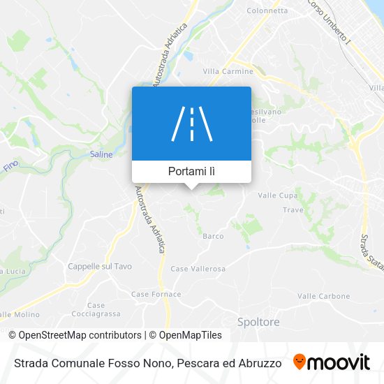 Mappa Strada Comunale Fosso Nono
