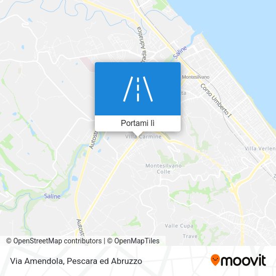 Mappa Via Amendola