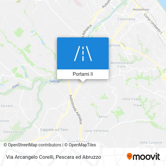 Mappa Via Arcangelo Corelli