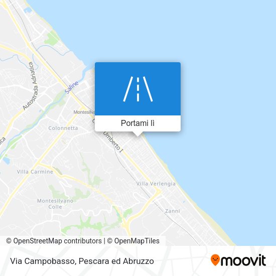 Mappa Via Campobasso