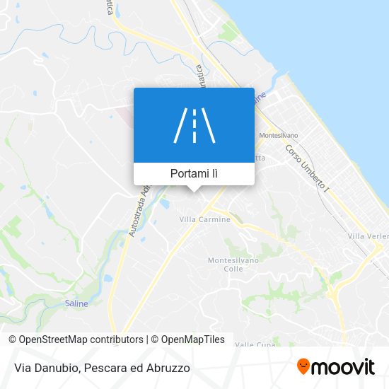 Mappa Via Danubio
