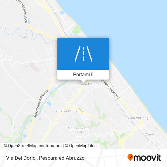 Mappa Via Dei Dorici