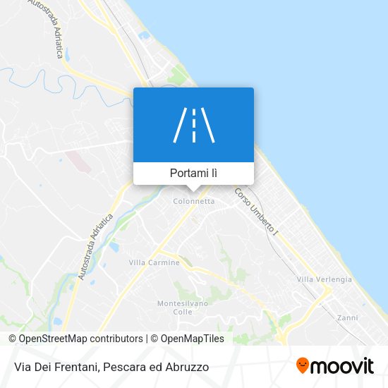 Mappa Via Dei Frentani