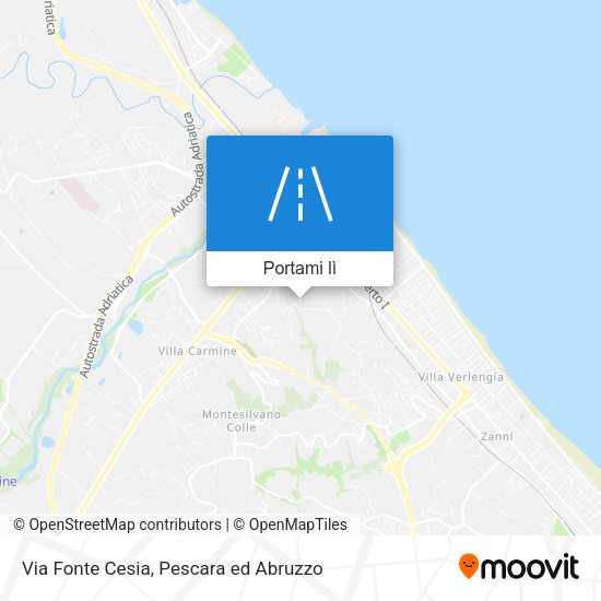 Mappa Via Fonte Cesia