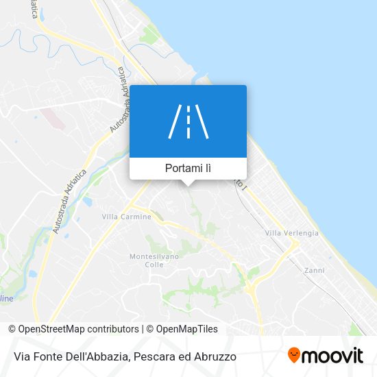 Mappa Via Fonte Dell'Abbazia