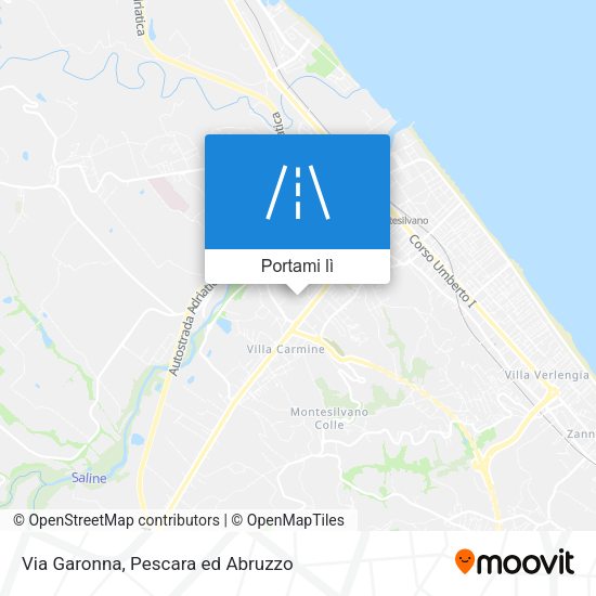 Mappa Via Garonna