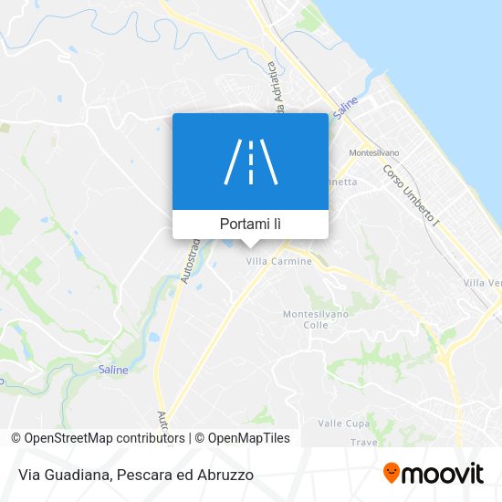 Mappa Via Guadiana