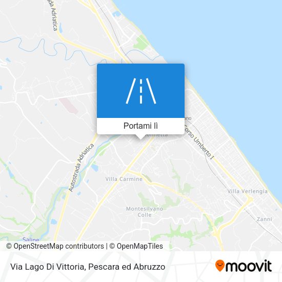Mappa Via Lago Di Vittoria