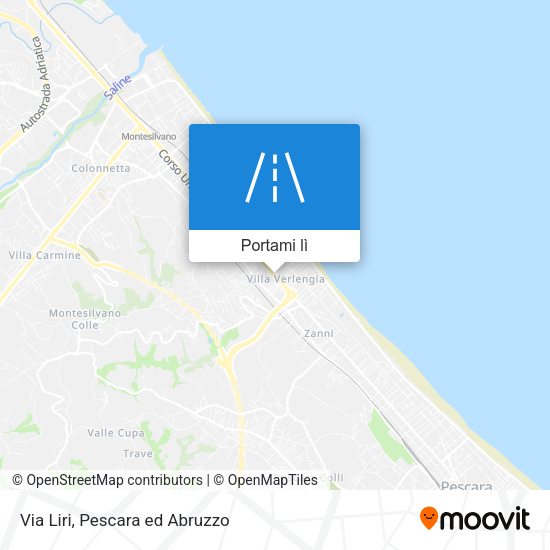 Mappa Via Liri