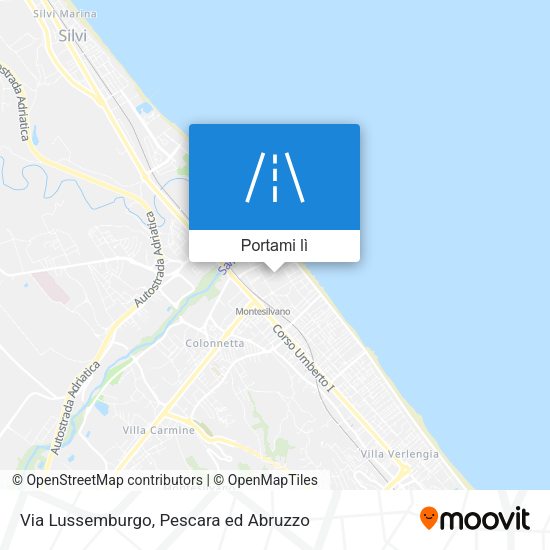 Mappa Via Lussemburgo