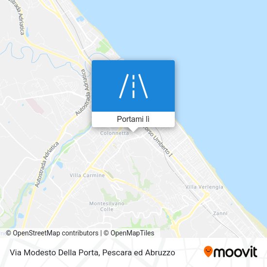 Mappa Via Modesto Della Porta
