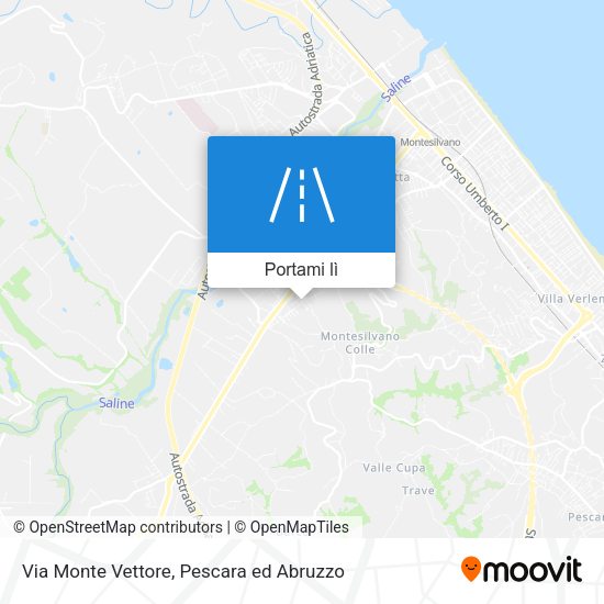 Mappa Via Monte Vettore