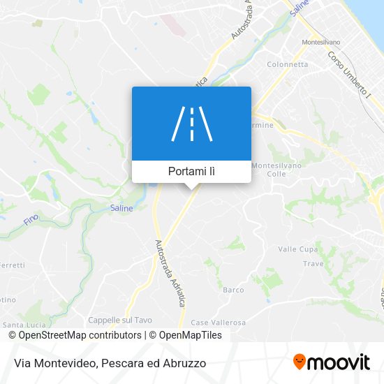 Mappa Via Montevideo