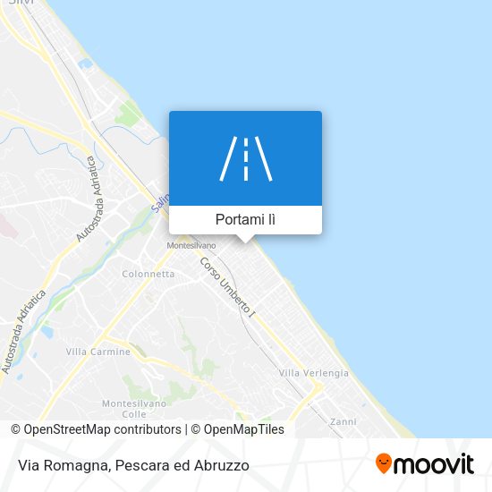 Mappa Via Romagna