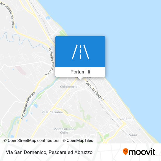 Mappa Via San Domenico