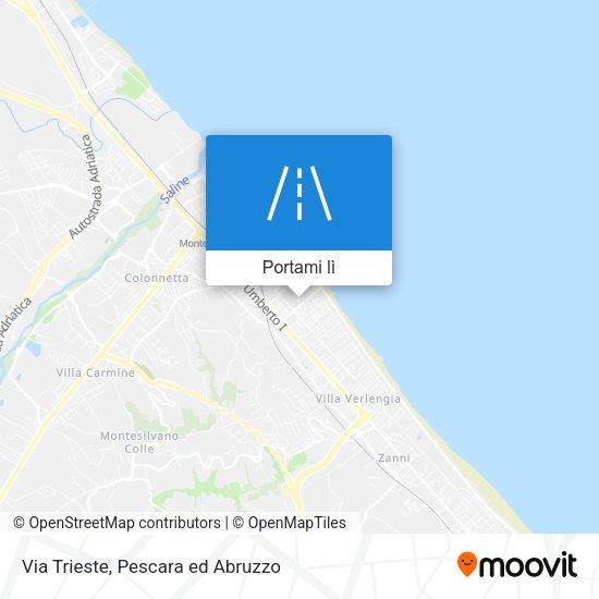 Mappa Via Trieste