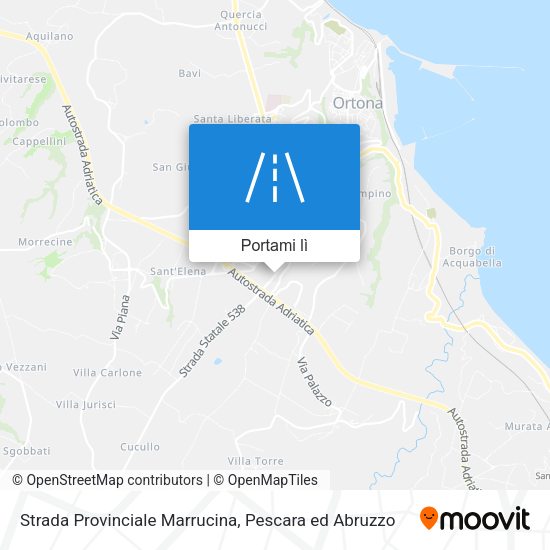 Mappa Strada Provinciale Marrucina