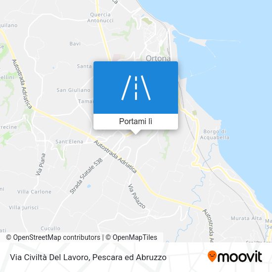 Mappa Via Civiltà Del Lavoro