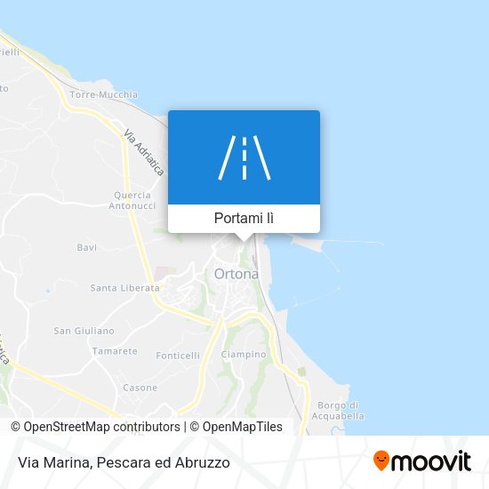 Mappa Via Marina