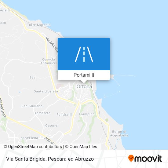 Mappa Via Santa Brigida