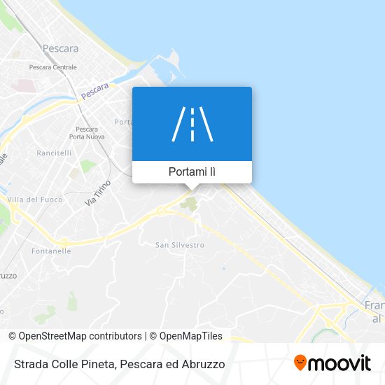 Mappa Strada Colle Pineta