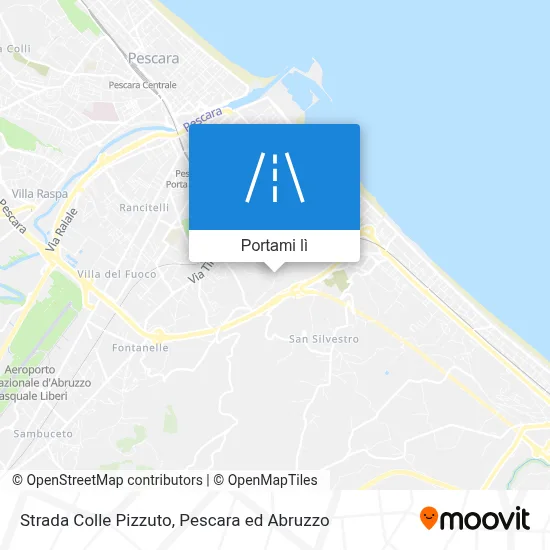 Mappa Strada Colle Pizzuto