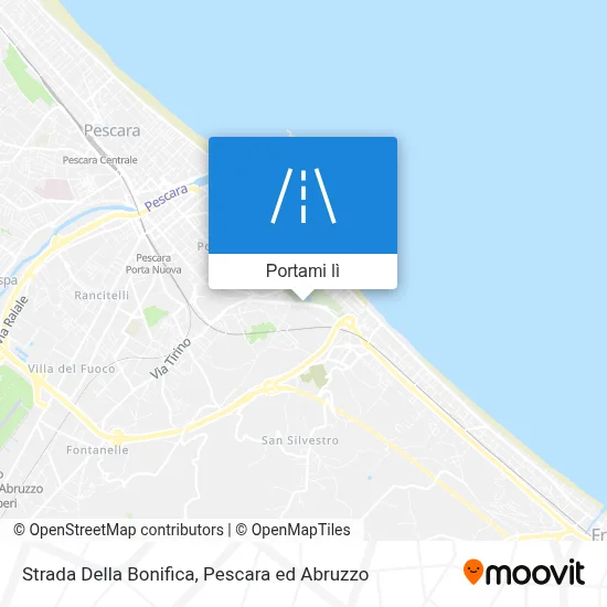 Mappa Strada Della Bonifica