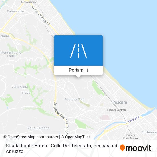 Mappa Strada Fonte Borea - Colle Del Telegrafo