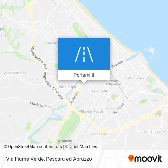 Mappa Via Fiume Verde