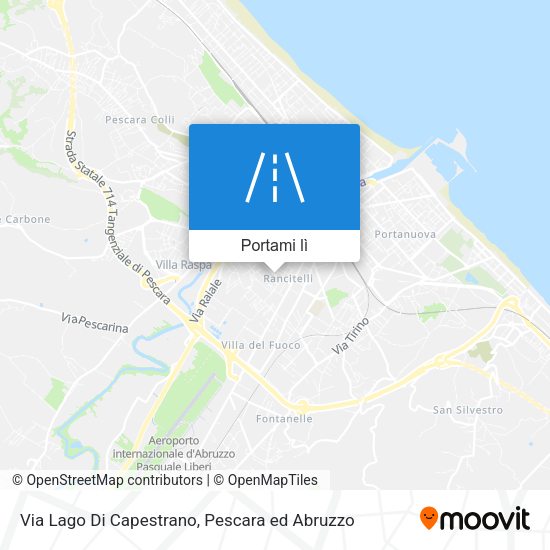 Mappa Via Lago Di Capestrano