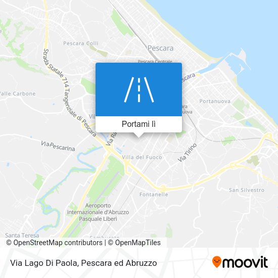 Mappa Via Lago Di Paola