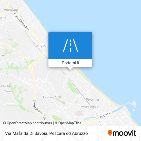 Mappa Via Mafalda Di Savoia
