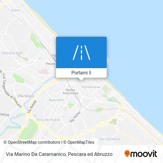 Mappa Via Marino Da Caramanico