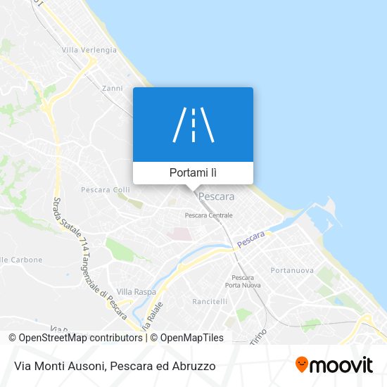 Mappa Via Monti Ausoni