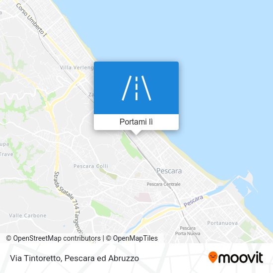 Mappa Via Tintoretto
